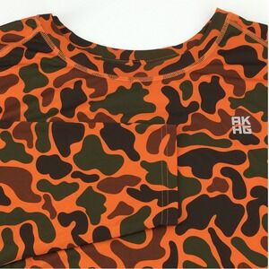 Alaskan Hardgear Shirt Mens 3XL Long Sleeve Orange Camo‎ Baselayer Hunting